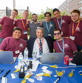RAs with President Berman